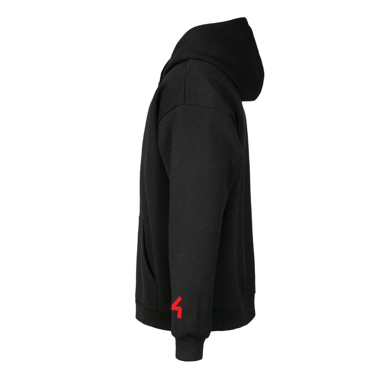 Black Zip Hoodie Area 4 Crew, Size Large