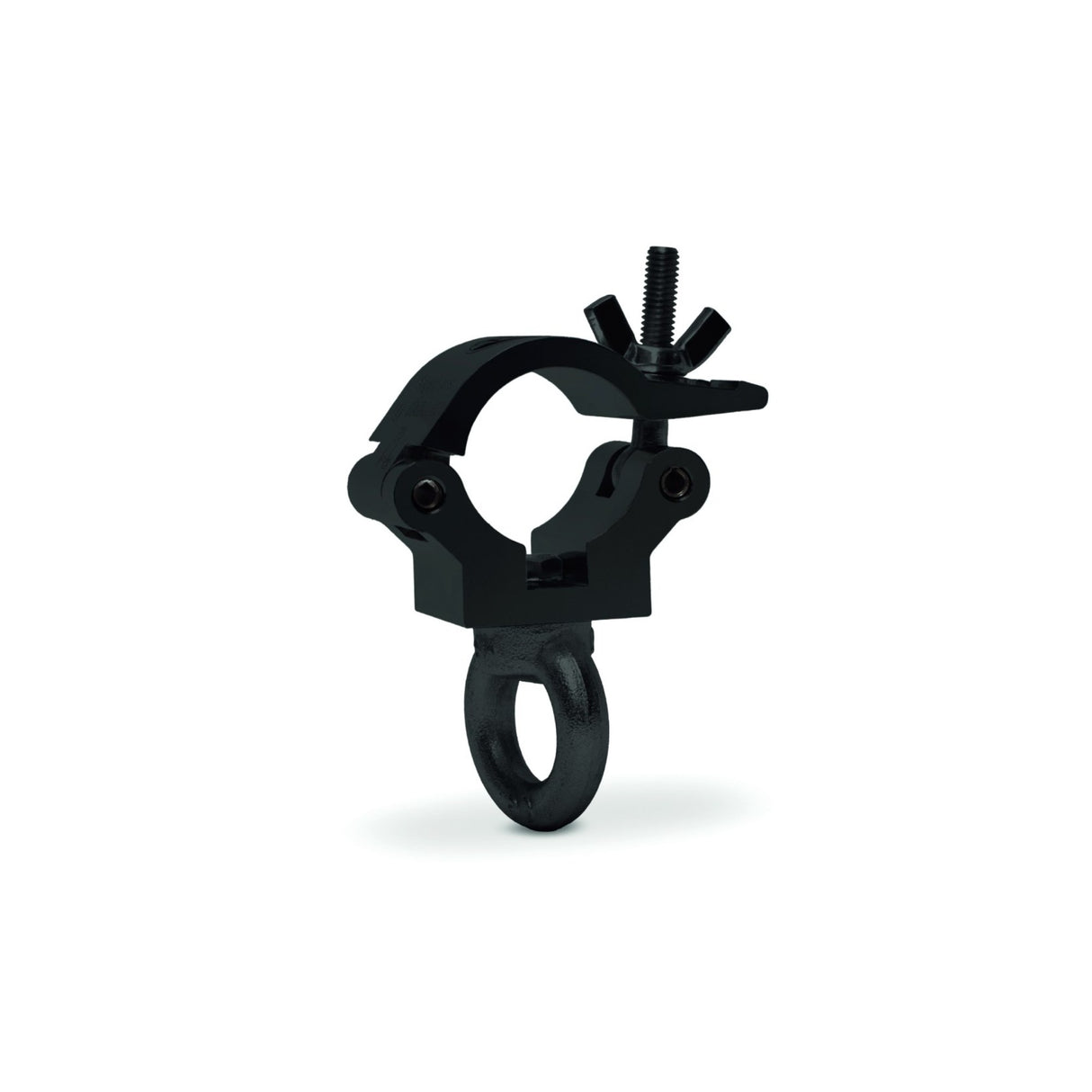 Clamp with lifting eye - SWL 160kg (353lbs) (SF8:1) for 32-35mm (1 1/4"-1 3/8") tube Anodized