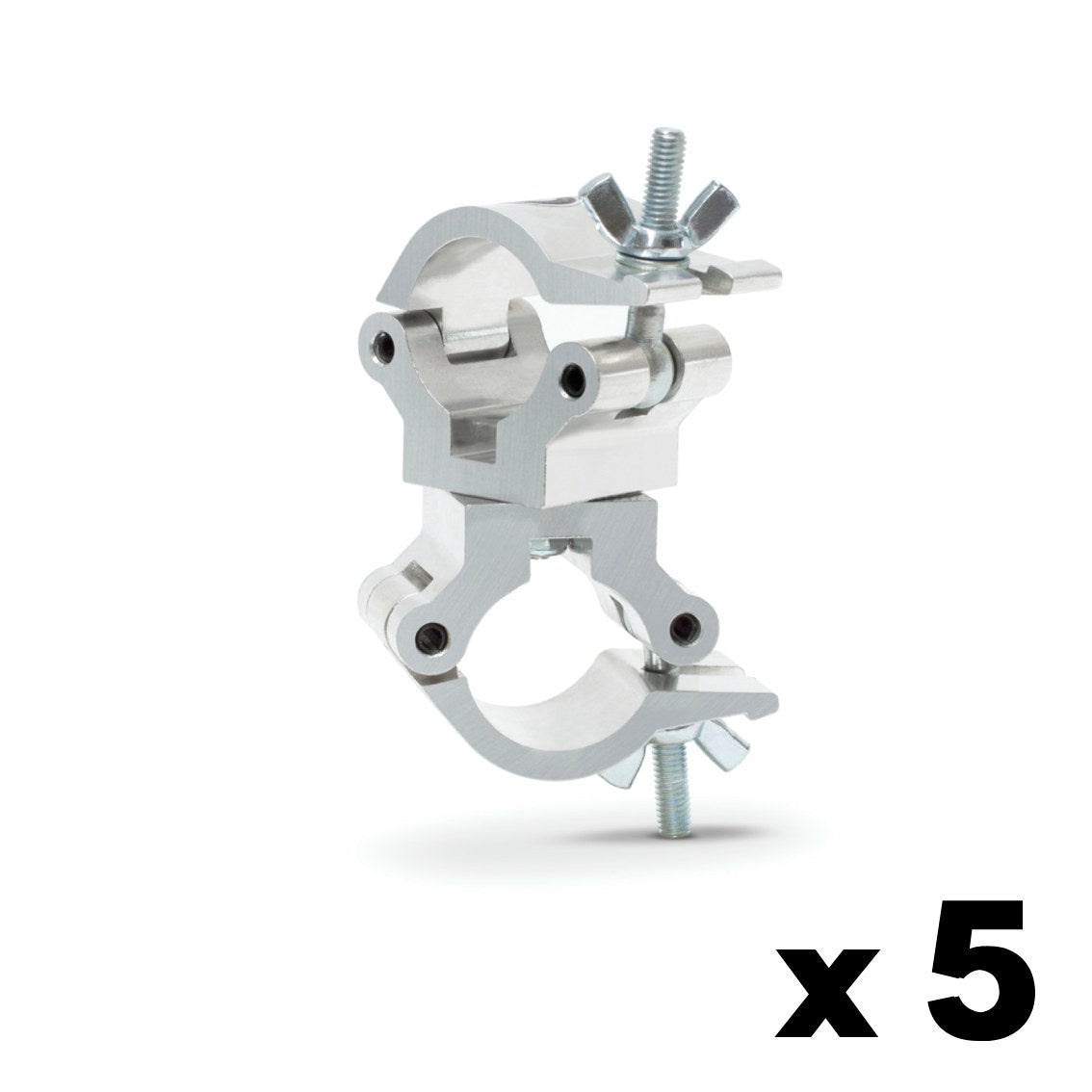 Swivel coupler - SWL 160kg (353lbs) (SF8:1) for 32-35mm (1 1/4"-1 3/8") tube - 5 pcs