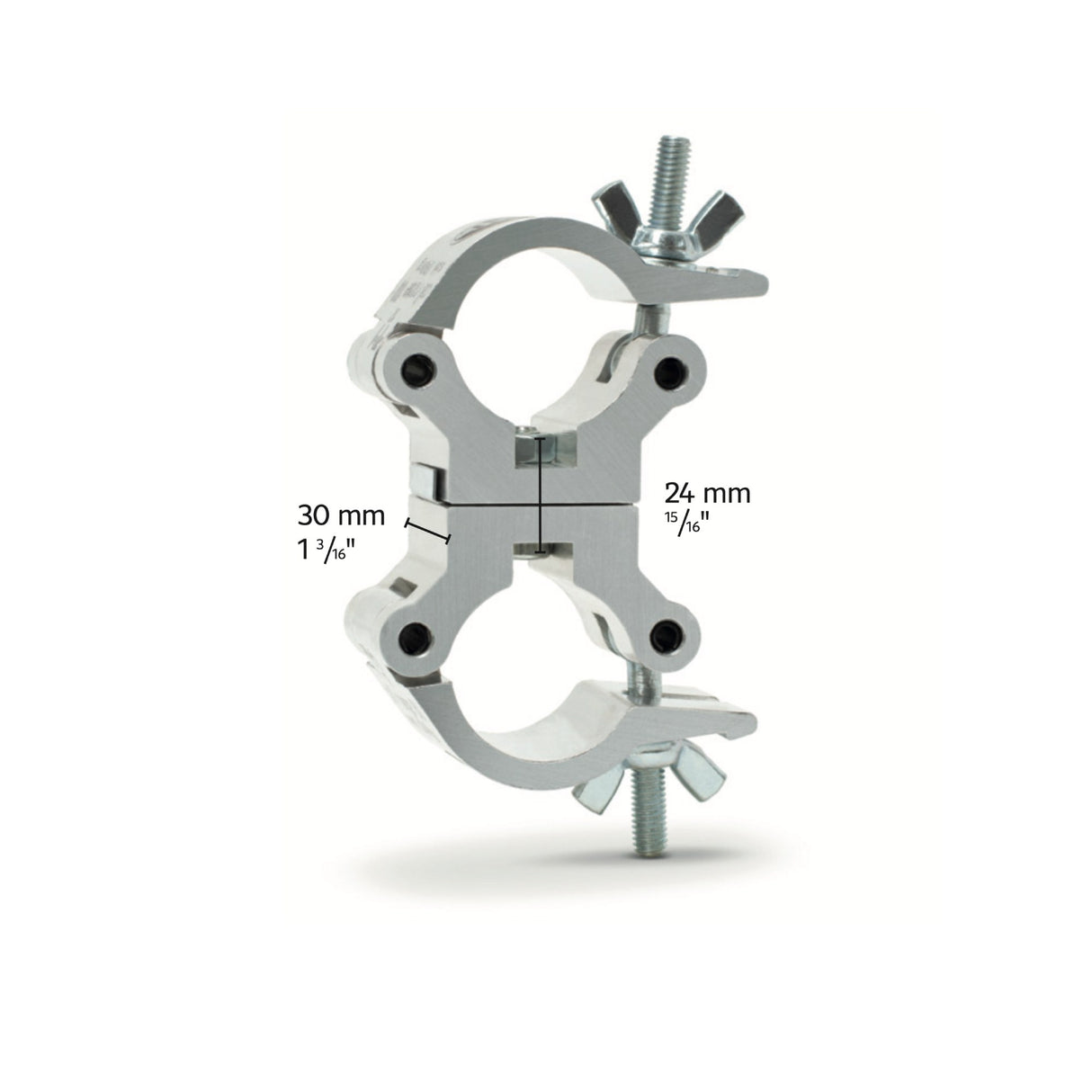 Swivel coupler - SWL 160kg (353lbs) (SF8:1) for 32-35mm (1 1/4"-1 3/8") tube
