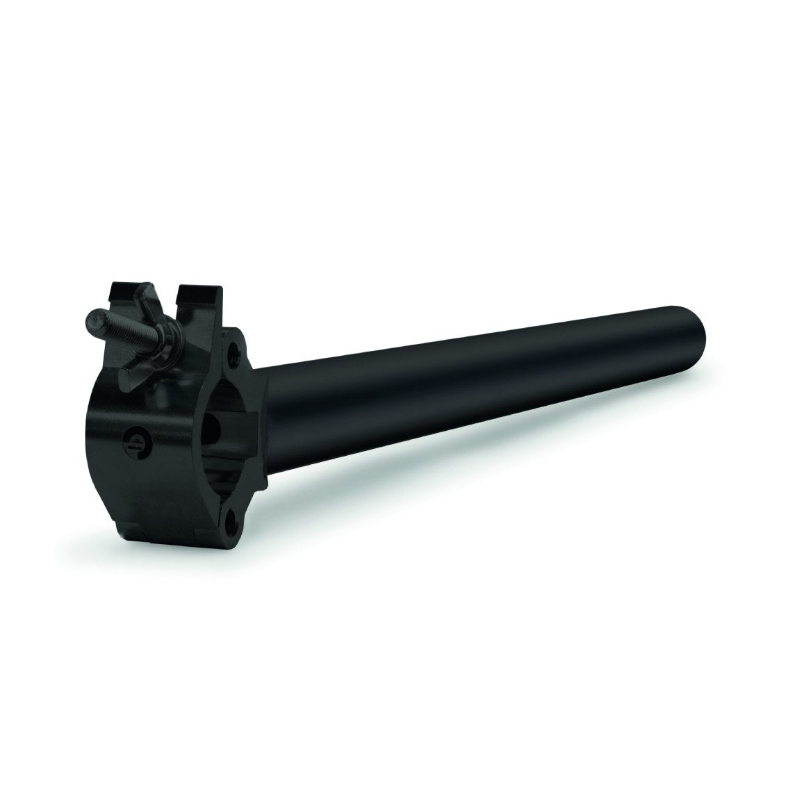 CELL143L1 Clamp with welded tube for horizontal attachment Anodized