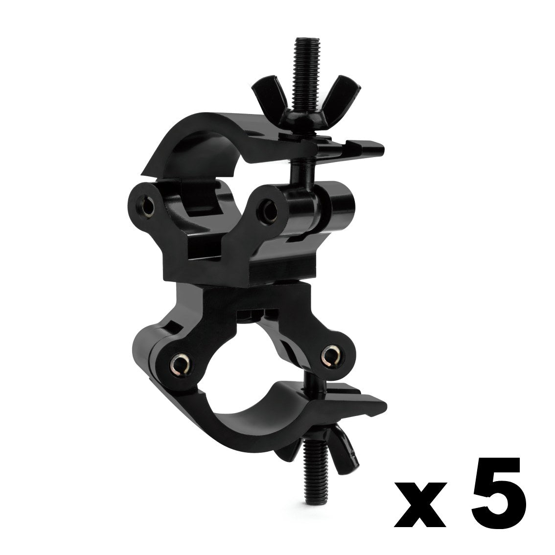 Swivel truss coupler-SWL 540kg (1190lbs) (SF8:1) for 48-51mm (1 7/8"-2") tube Anodized - 5 pcs