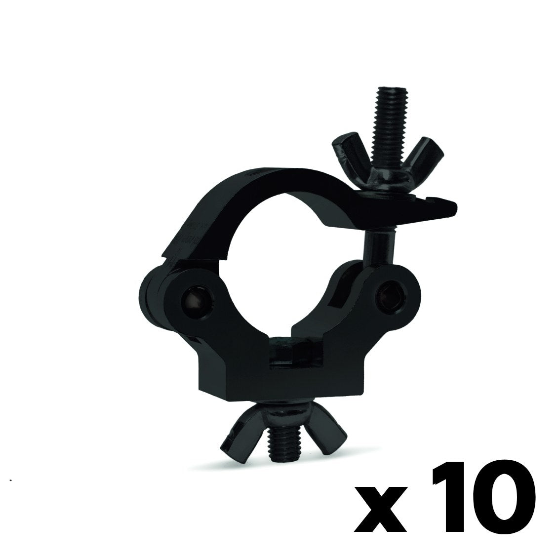 Slim truss clamp with bolt+wingnut-SWL 560kg (1234lbs) (SF8:1) for 48-51mm (1 7/8"-2") tube Anodized - 10 pcs