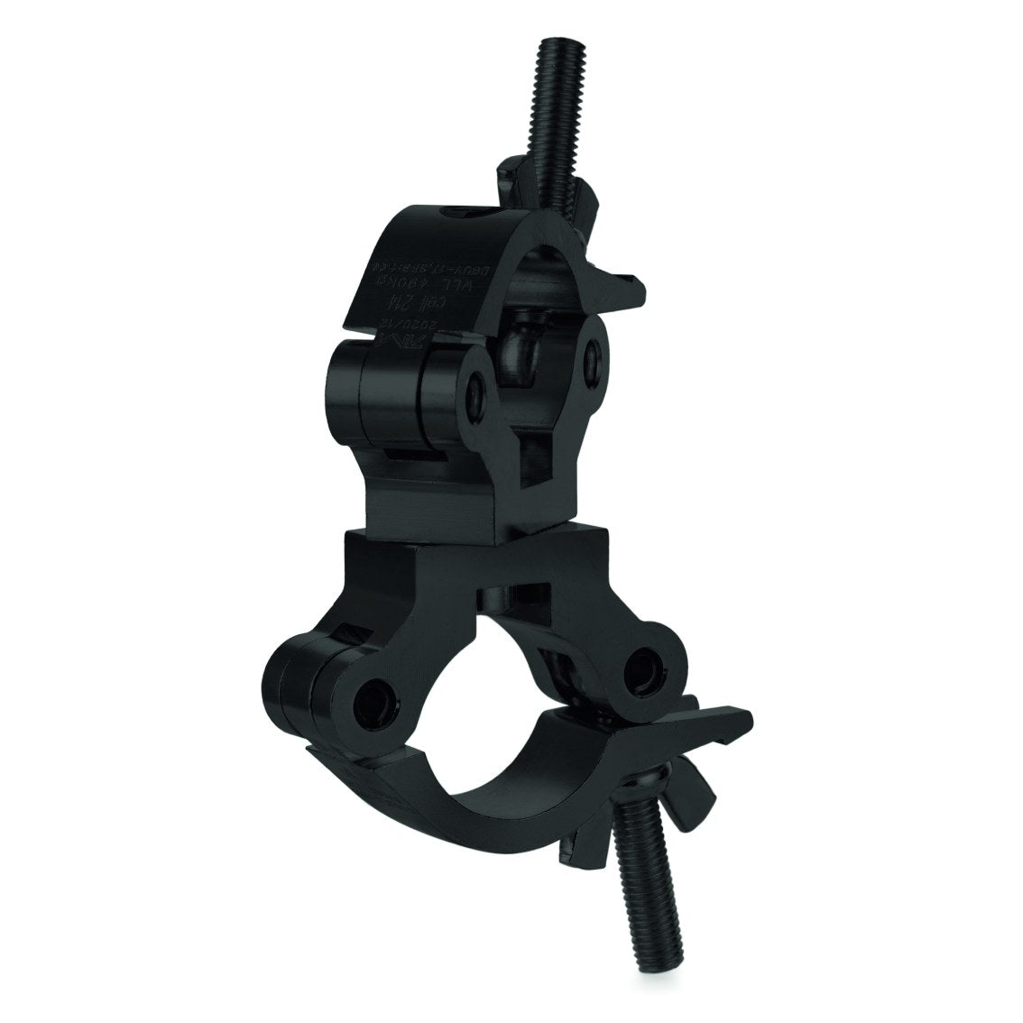 Swivel truss slim coupler-SWL 490kg (1080lbs) (SF8:1) for 48-51mm (1 7/8"-2") tube Anodized