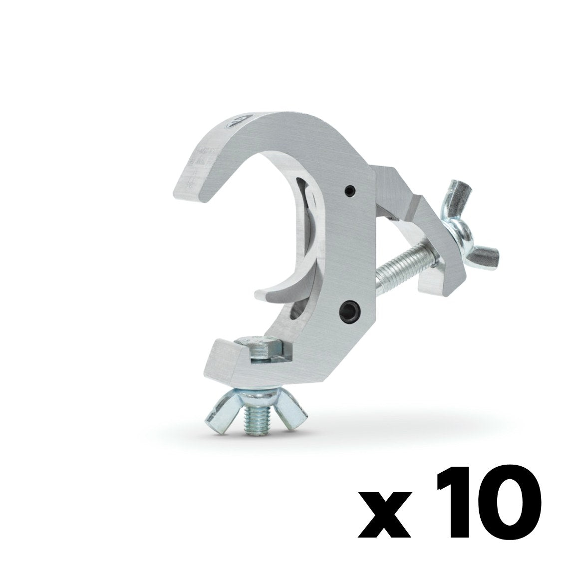 Quick truss clamp with bolt+wingnut-SWL 360kg (794lbs) (SF8:1) for 38-51mm (1 1/2"-2") tube - 10 pcs