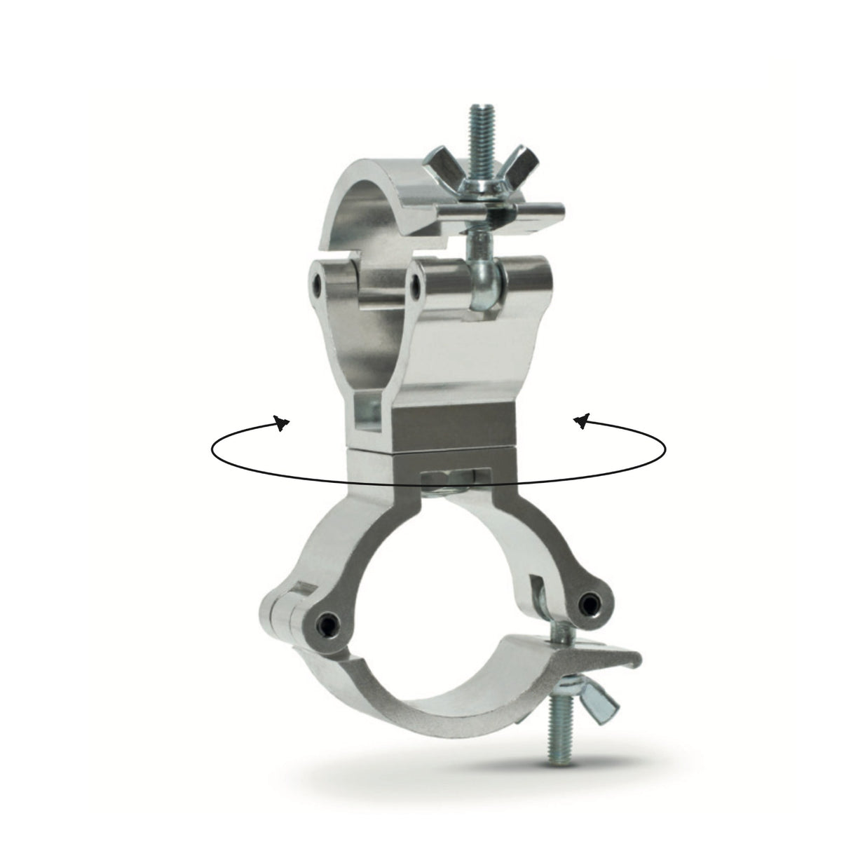 Swivel truss coupler-SWL 230kg (507lbs) (SF8:1) for 48-51mm (1 7/8"-2") tube Anodized