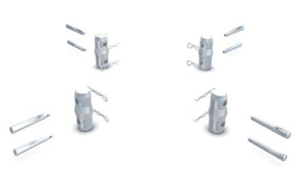 Parcel quatro(4xCCU+8xPB+8xSRPB) for truss series M290/M390|U, VU, KU, LU