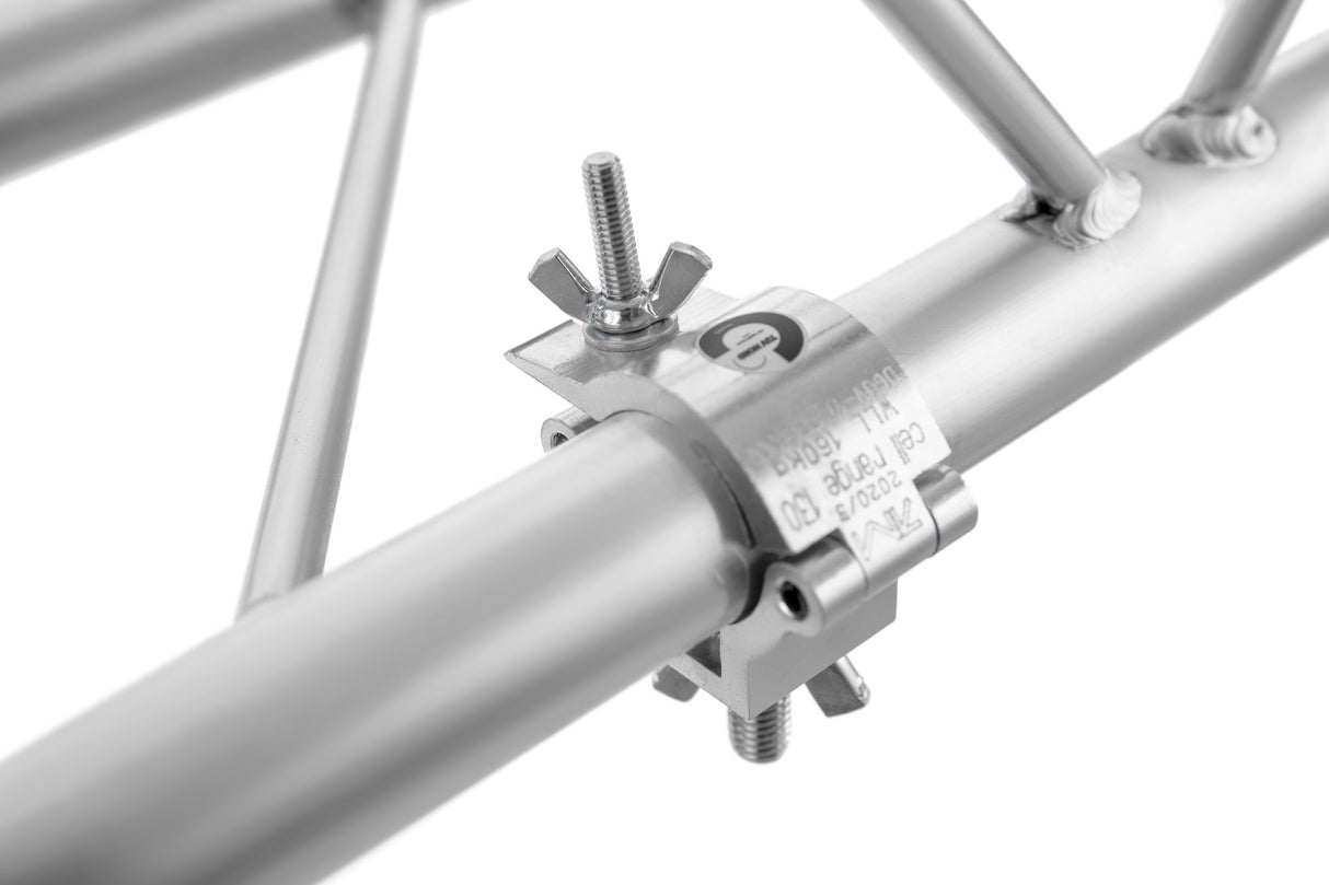 Clamp with bolt + wingnut - SWL 160kg (353lbs) (SF8:1) for 32-35mm (1 1/4"-1 3/8") tube