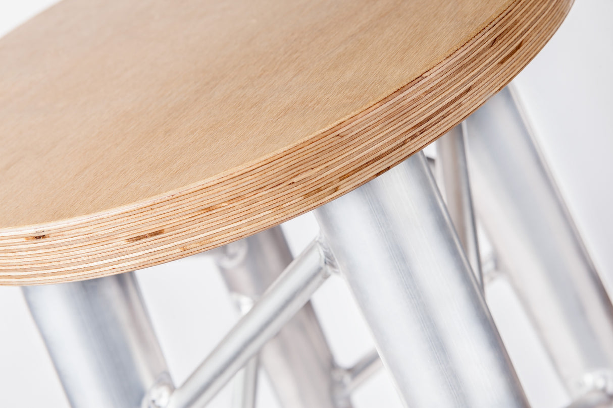 Al bar truss stool with square leg - MMD115