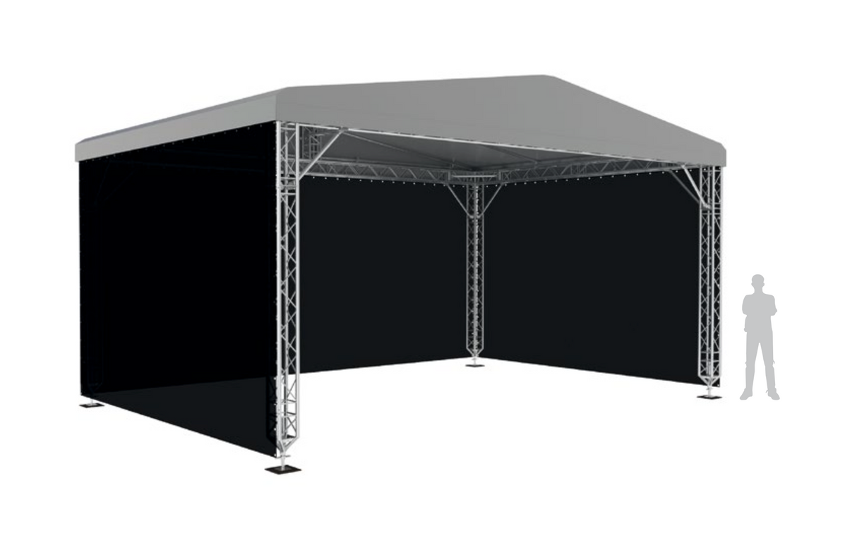MR0 No Guy Wires Saddle Roof 8x6 m (26.25' x 19.69')