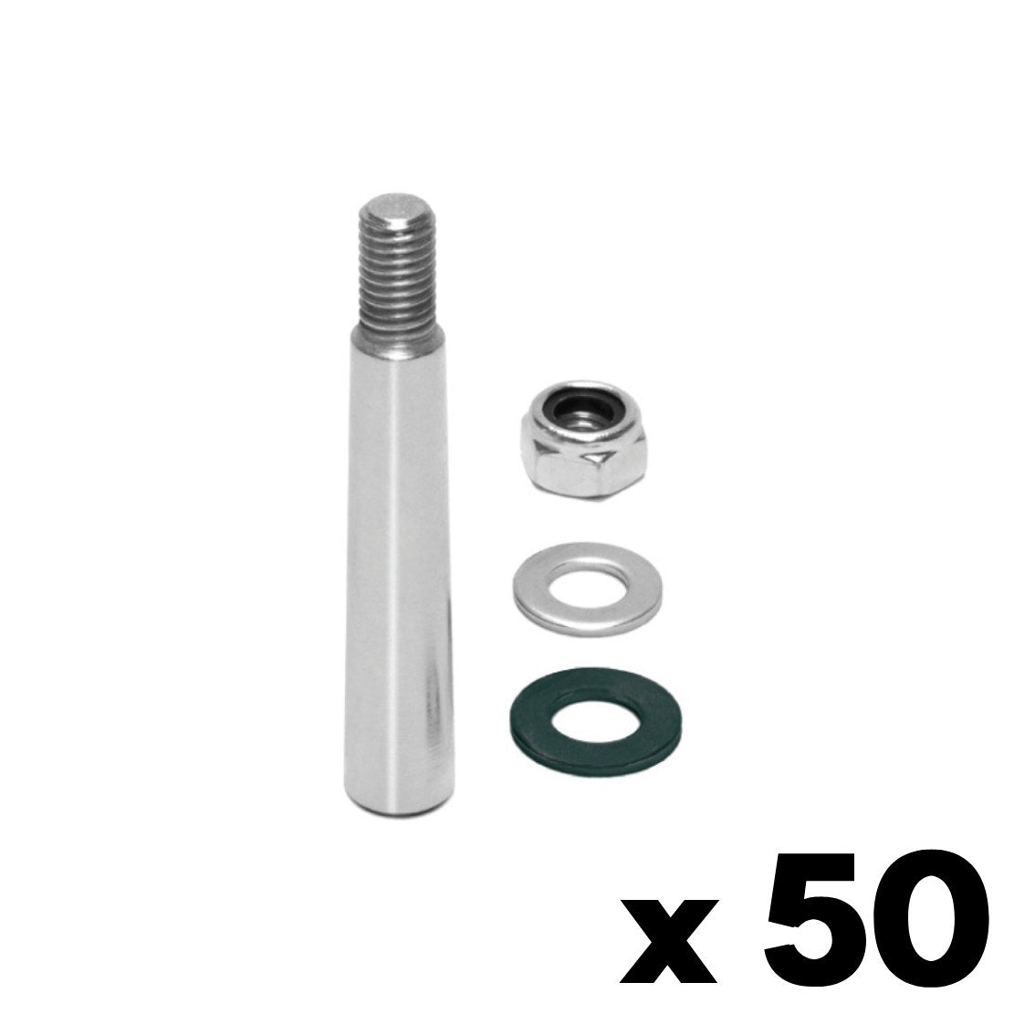 Pin B with thread M8 for truss series M290/M30 incl. nut and washer - 50 pcs