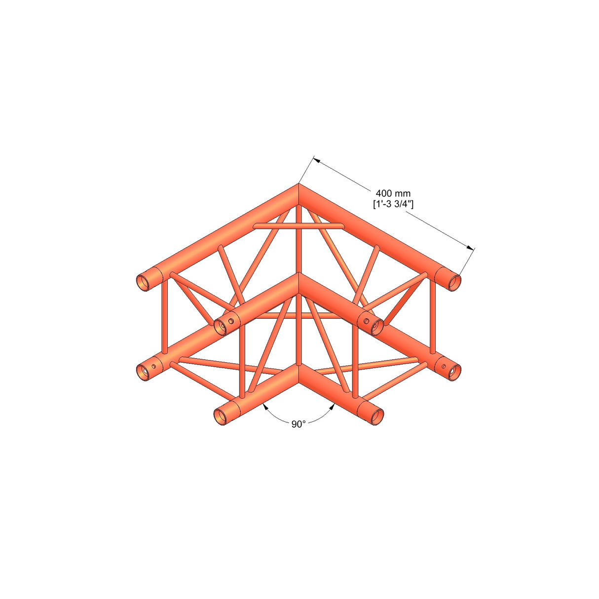 M222 quatro 2way 90° truss corner