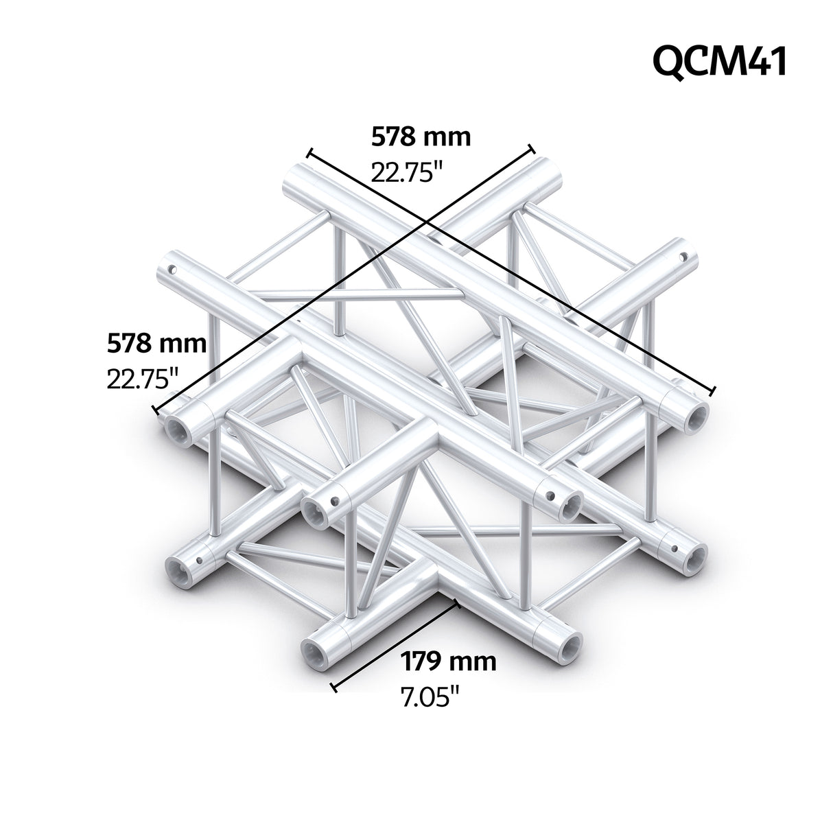 M222 quatro 4way cross piece truss corner