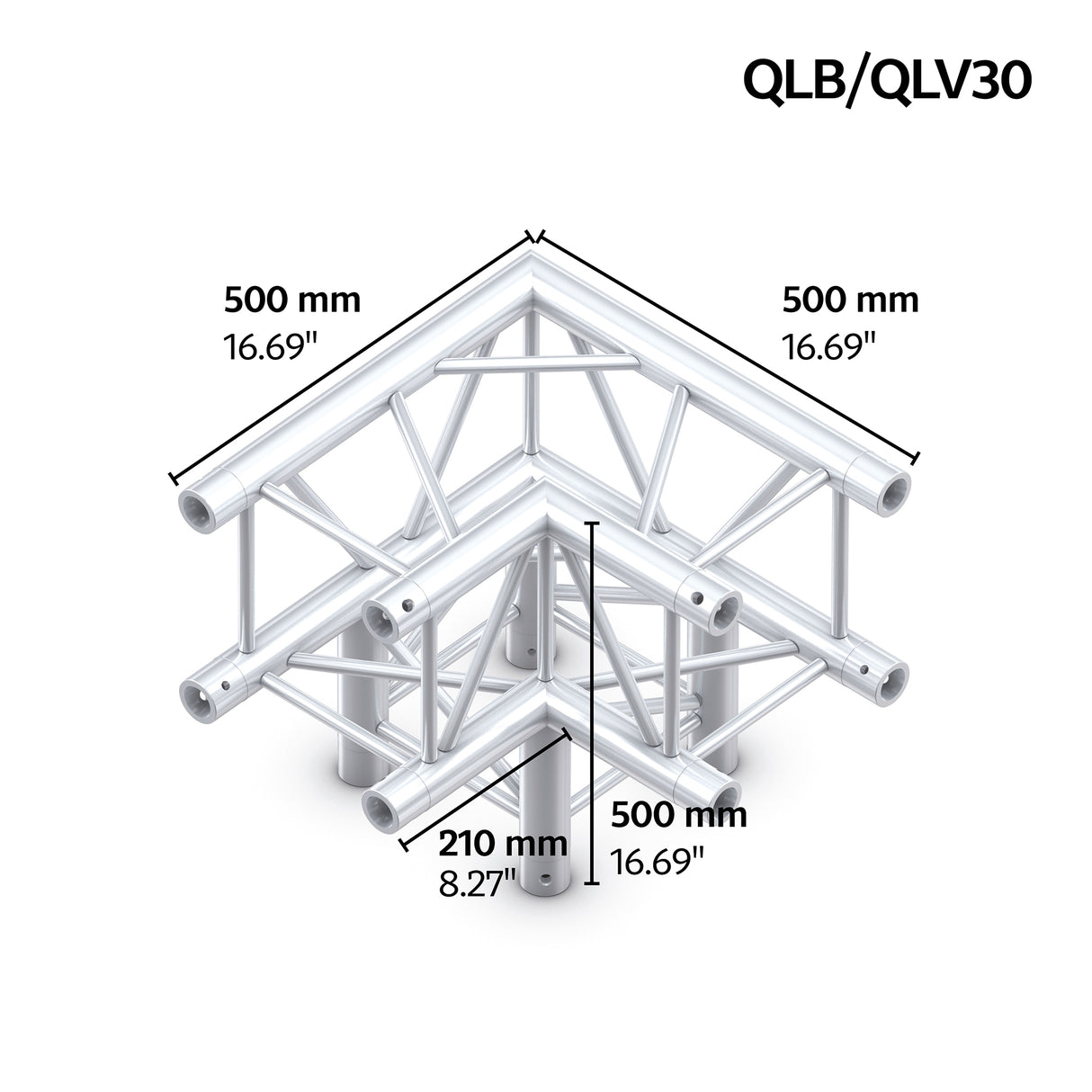 M290 quatro 3way 90° truss corner