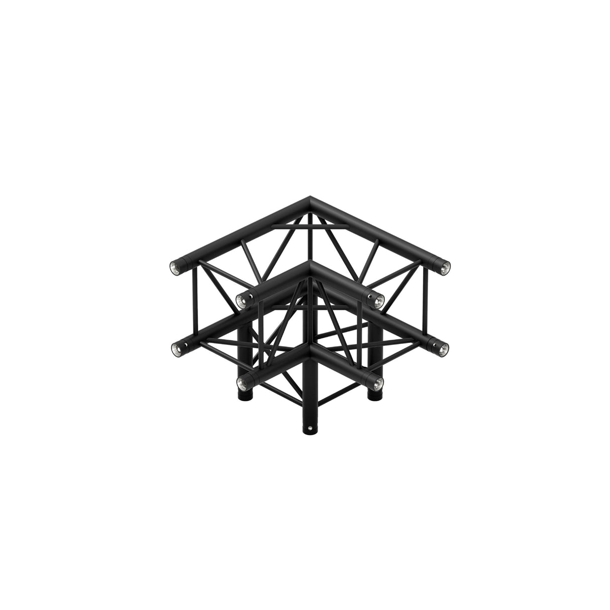 M222 quatro 3way 90° truss corner - Black