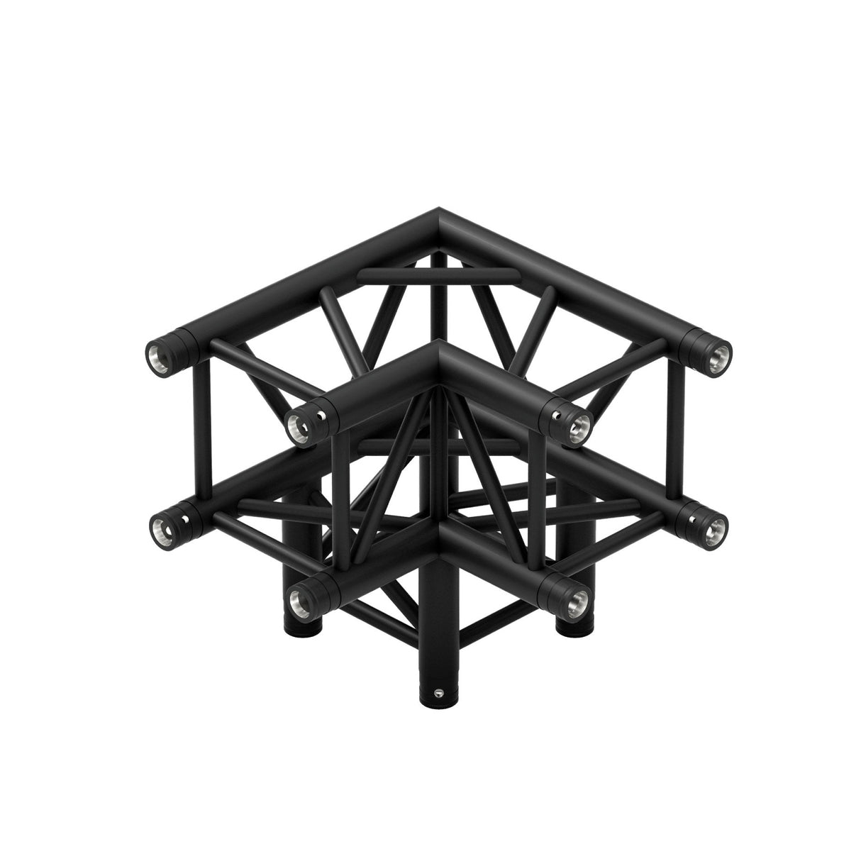 M290 quatro 3way 90° truss corner - Black