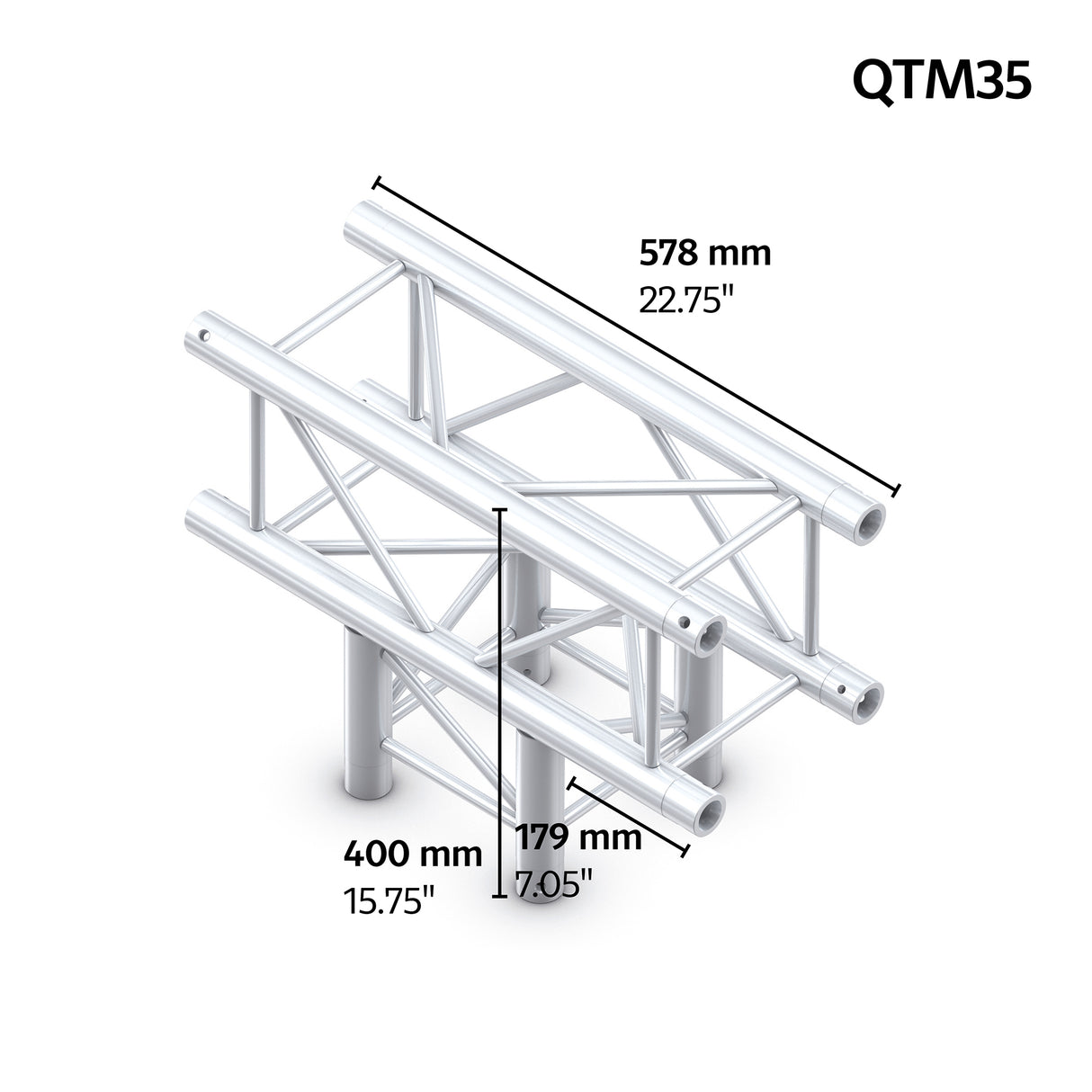 M222 quatro 3way t-piece truss corner
