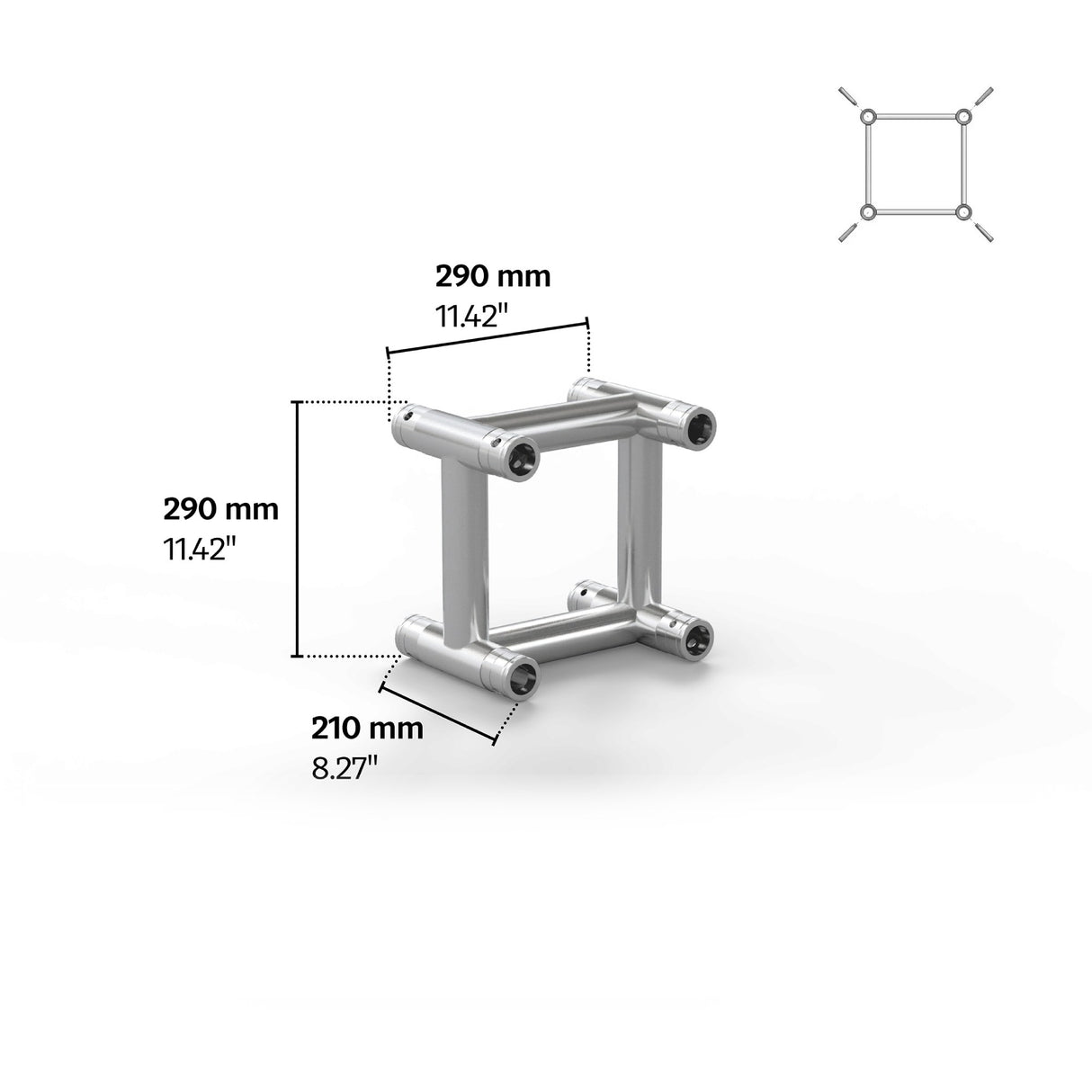 M290U Quatro 0.69 ft Aluminum Truss