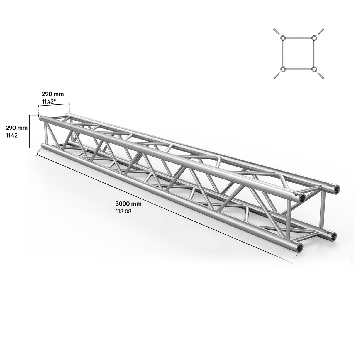 M290U Quatro 9.84 ft Aluminum Truss