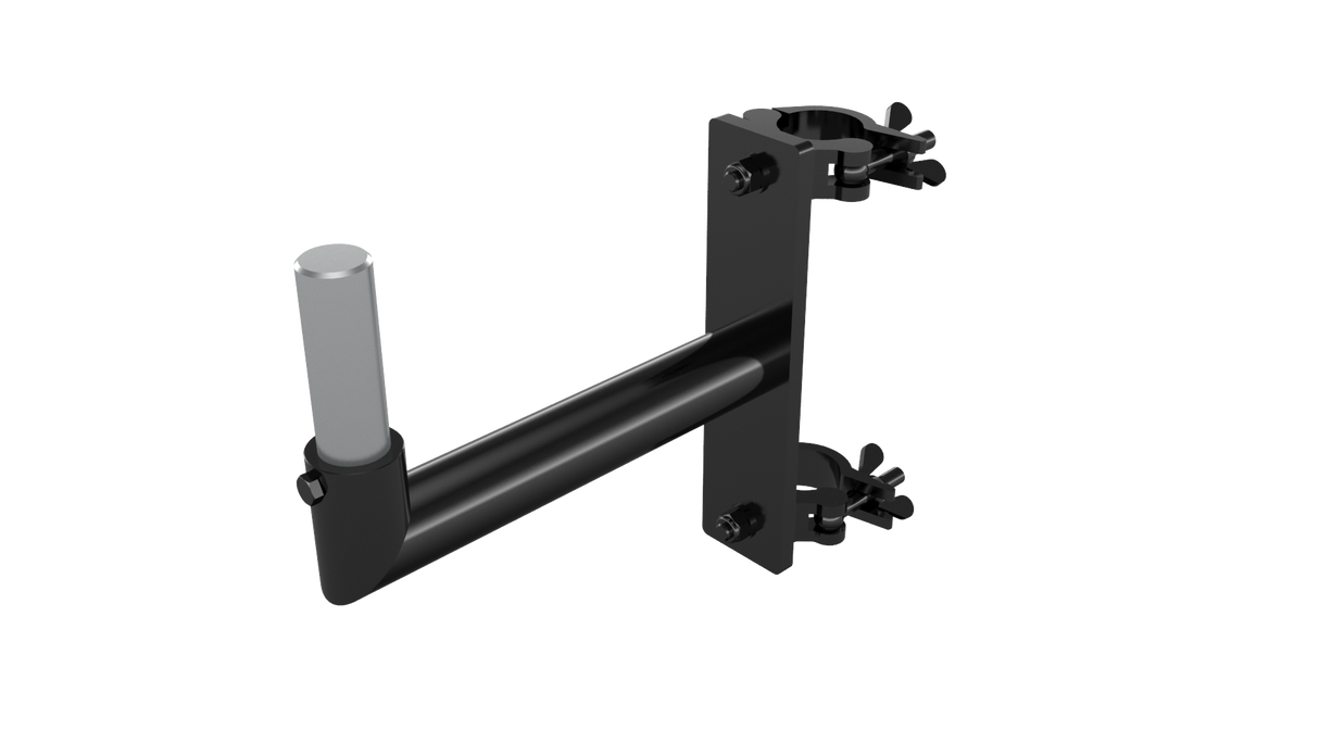 Side mounted speaker holder for 48-51mm (1 7/8"-2") tube - Black