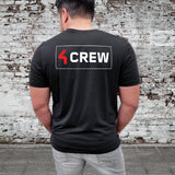 Black T-Shirt Area 4 Crew, Size Large