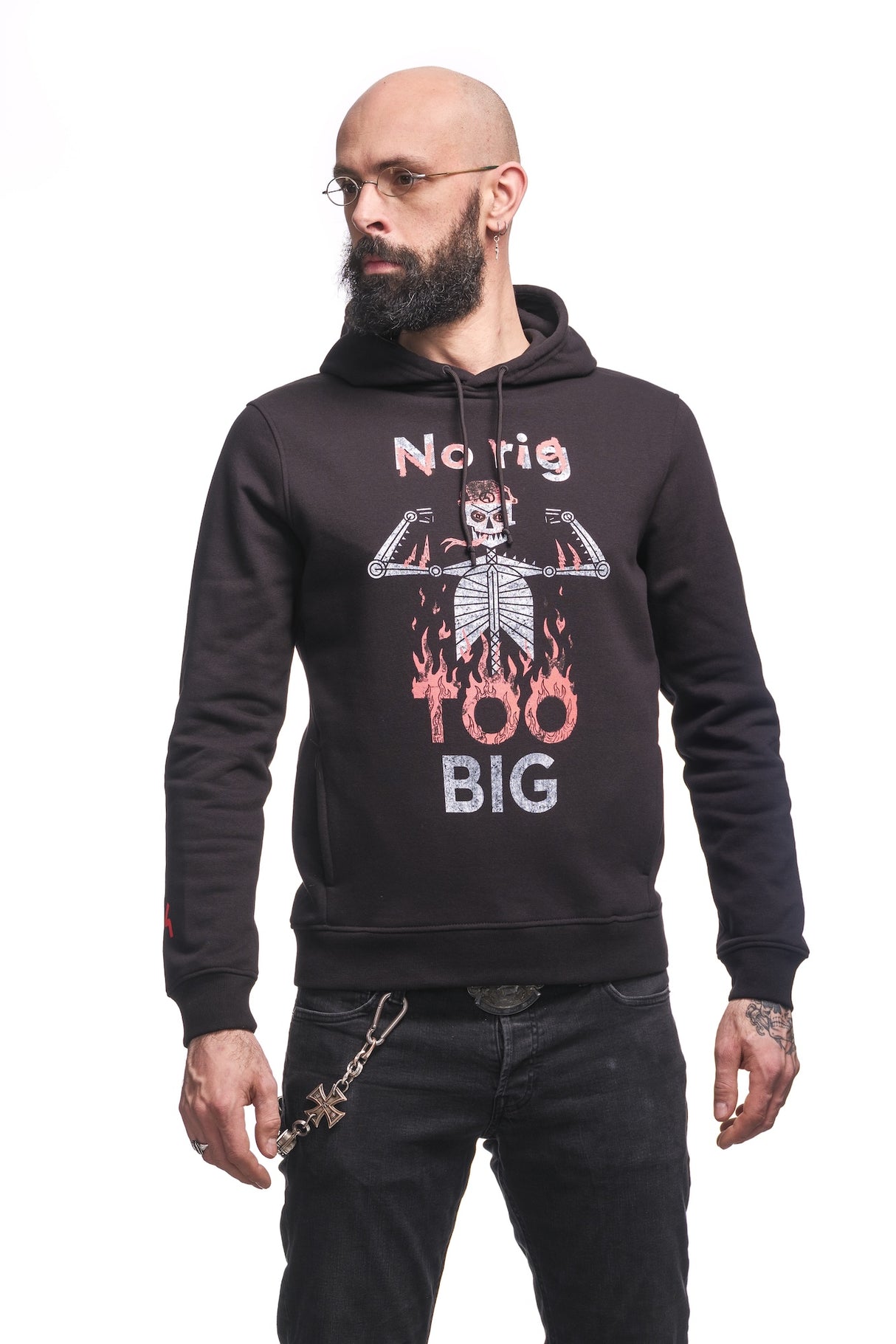 Mr. Iggor "No Rig Too Big" Hoodie Size L