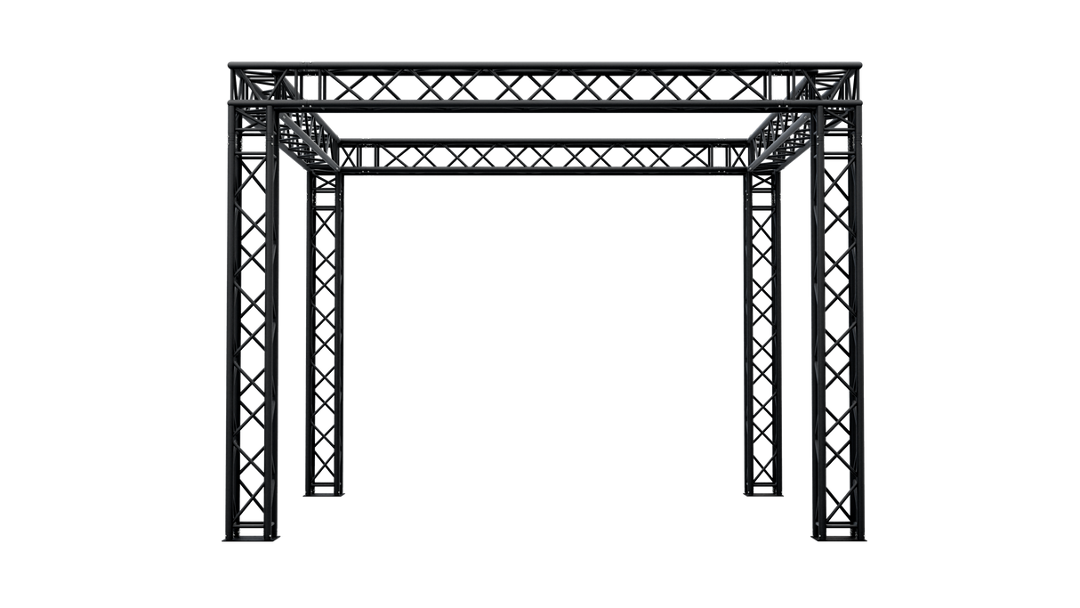 Aluminum Truss Booth 4x4 - Black