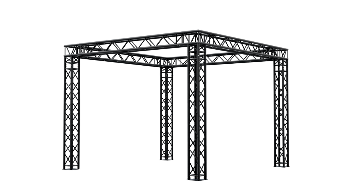 Aluminum Truss Booth 4x4 - Black
