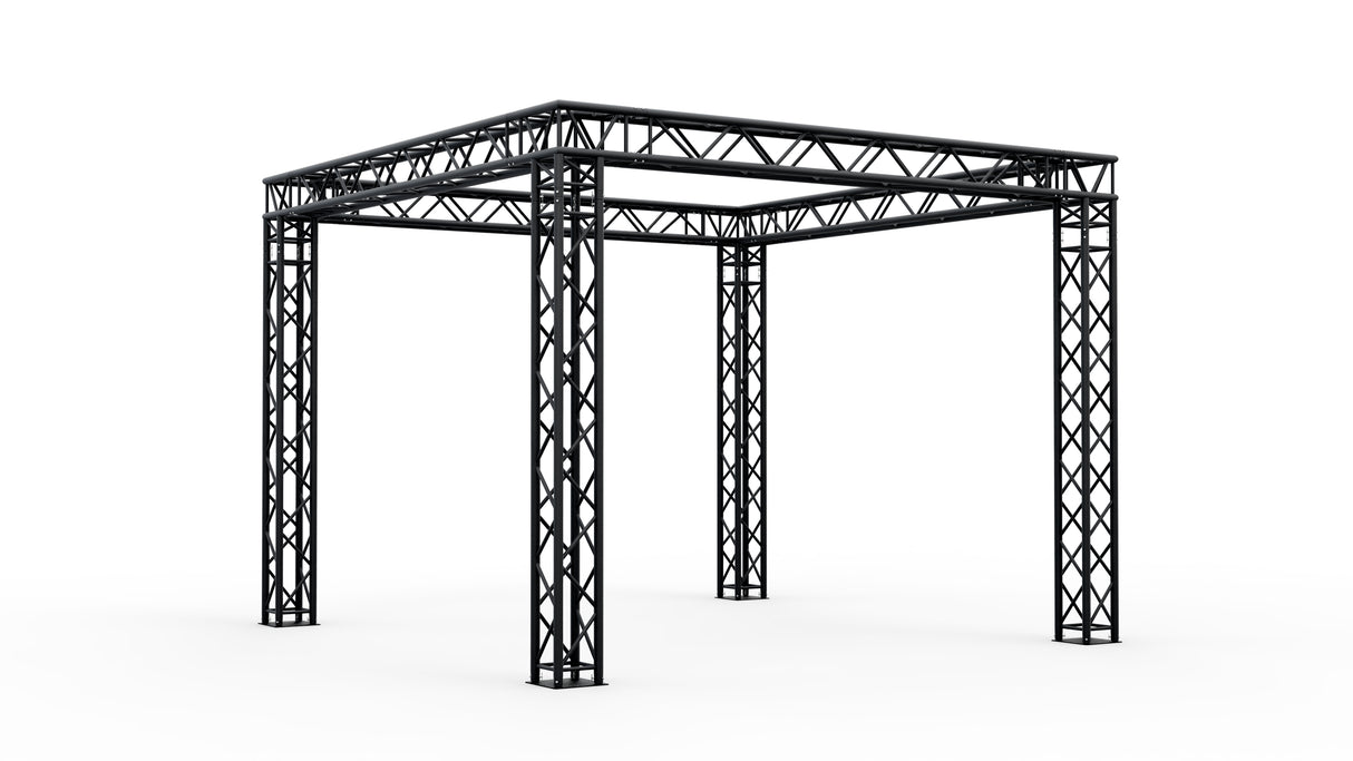 Aluminum Truss Booth 4x4 - Black