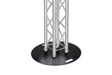 Steel base plate round with half con. for M222/M290/M390, M series connectors
