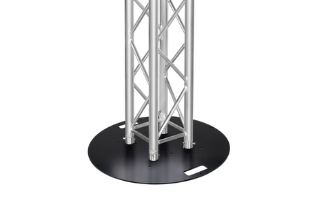 Steel base plate round with half con. for M222/M290/M390, M series connectors