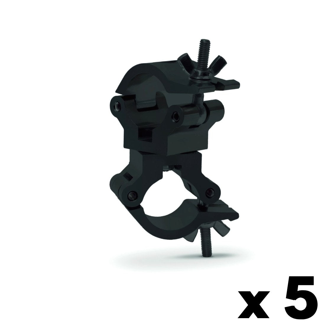 Swivel coupler - SWL 160kg (353lbs) (SF8:1) for 32-35mm (1 1/4"-1 3/8") tube Anodized - 5 pcs