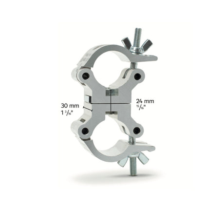 Swivel coupler - SWL 160kg (353lbs) (SF8:1) for 32-35mm (1 1/4"-1 3/8") tube - 5 pcs