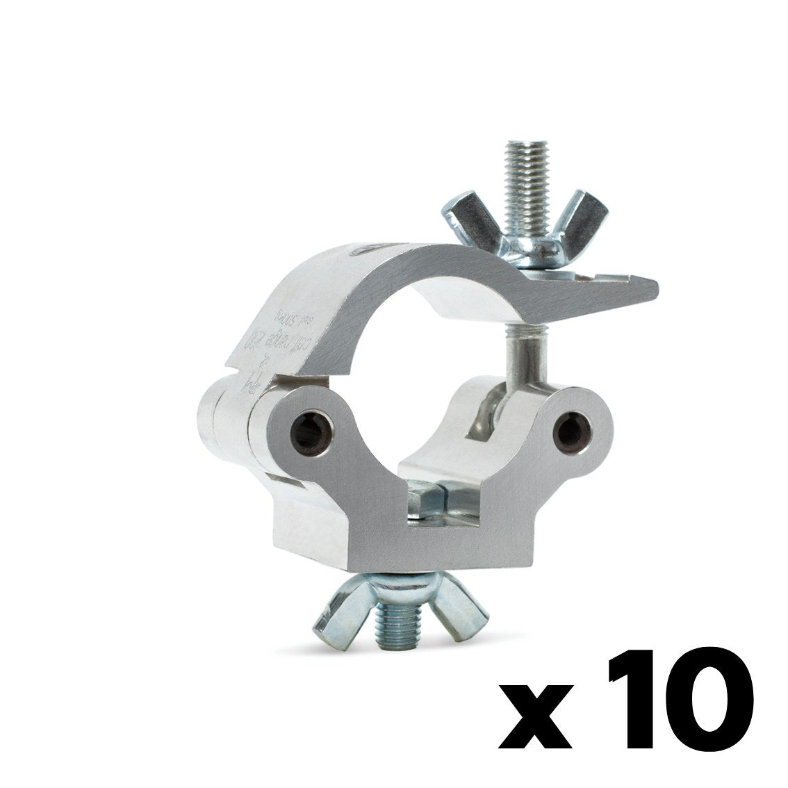 Truss clamp with bolt+wingnut-SWL 650kg (1433lbs)  for 48-51mm (1 7/8"-2") tube - 10 pcs