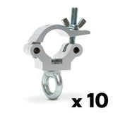 Truss clamp with lifting eye-SWL 340kg (750lbs) (SF5:1) for 48-51mm (1 7/8"-2") tube - 10 pcs