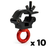 Truss clamp with lifting eye-SWL 650kg (1433lbs) (SF8:1) for 48-51mm (1 7/8"-2") tube Anodized - 10 pcs