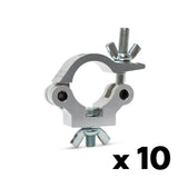 Slim truss clamp with bolt+wingnut-SWL 560kg (1234lbs) (SF8:1) for 48-51mm (1 7/8"-2") tube - 10 pcs