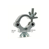 Slim truss clamp with bolt+wingnut-SWL 560kg (1234lbs) (SF8:1) for 48-51mm (1 7/8"-2") tube - 10 pcs