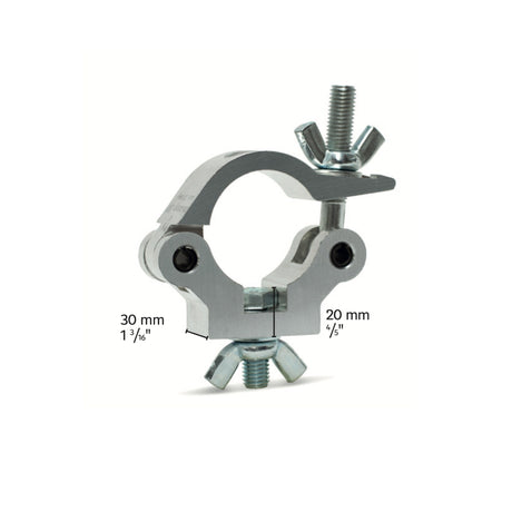 Slim truss clamp with bolt+wingnut-SWL 560kg (1234lbs) (SF8:1) for 48-51mm (1 7/8"-2") tube - 10 pcs