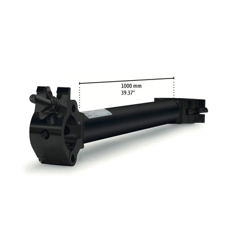 Extended 90° fixed coupler L1000mm for 48-51mm (1 7/8"-2") tube Anodized