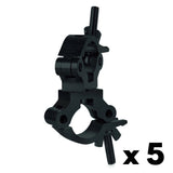 Swivel truss slim coupler-SWL 490kg (1080lbs) (SF8:1) for 48-51mm (1 7/8"-2") tube Anodized - 5 pcs