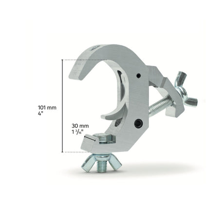 Quick truss clamp with bolt+wingnut-SWL 360kg (794lbs) (SF8:1) for 38-51mm (1 1/2"-2") tube - 10 pcs