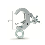 Quick truss clamp with lifting eye-SWL 360kg (794lbs) (SF8:1) for 38-51mm (1 1/2"-2")  tube - 10 pcs