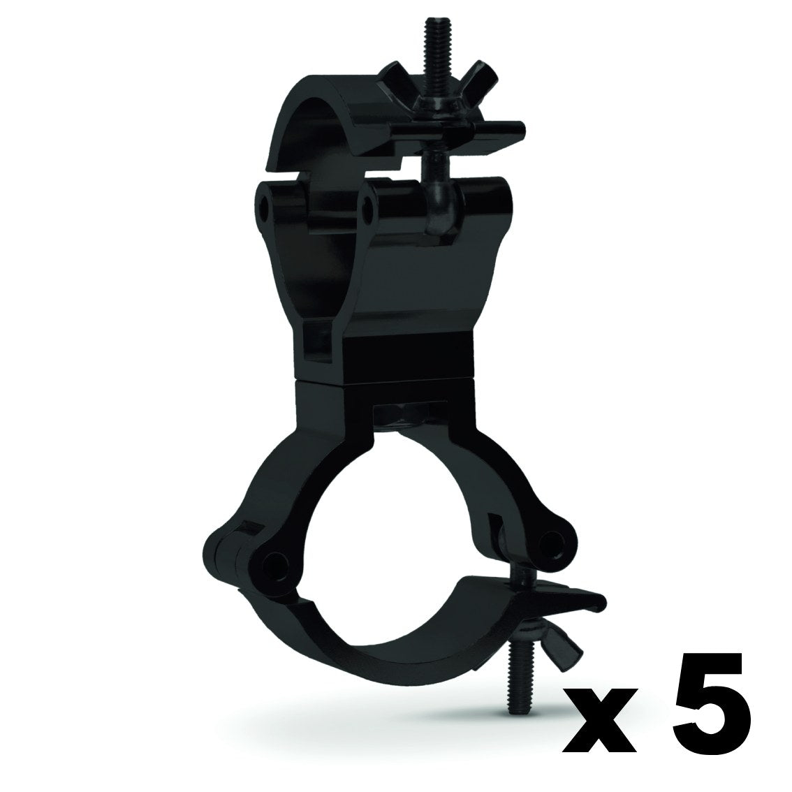 Swivel truss coupler-SWL 230kg (507lbs) (SF8:1) for 48-51mm (1 7/8"-2") tube Anodized - 5 pcs