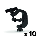 Truss clamp with bolt+large wingnut-SWL 350kg (771lbs) SF8:1) for 48-51mm (1 7/8"-2") tube Anodized - 10 pcs