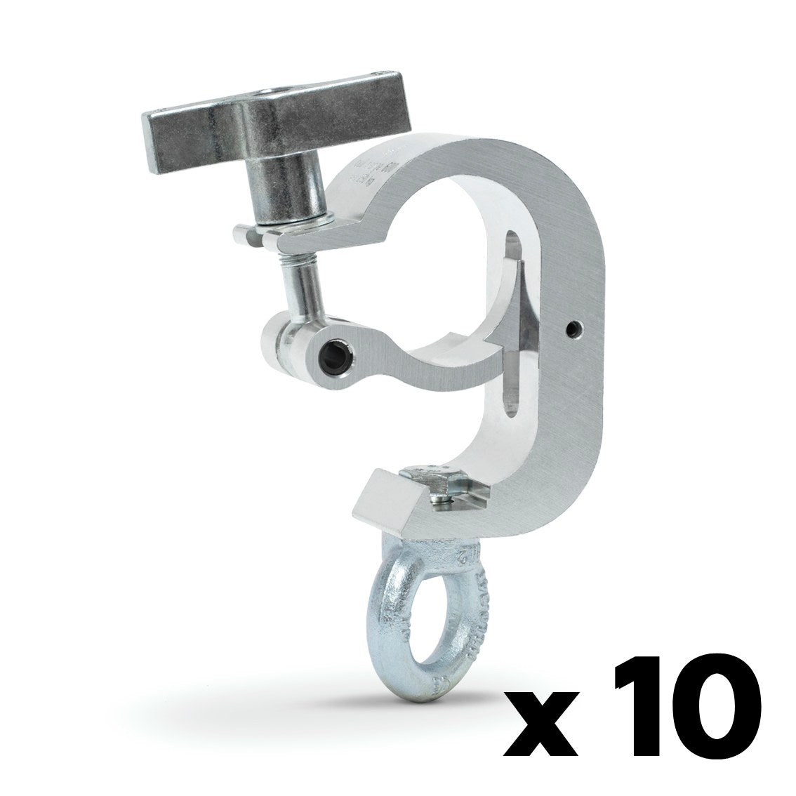 Truss clamp with lifting eye-SWL 350kg (771lbs) (SF8:1) for 48-51mm (1 7/8"-2") tube - 10 pcs