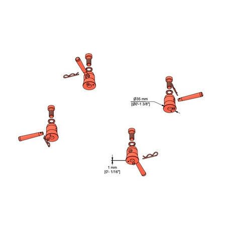 Parcel for multicube truss series M290/390 (4xCON63U+4xPB+4xSRPB)