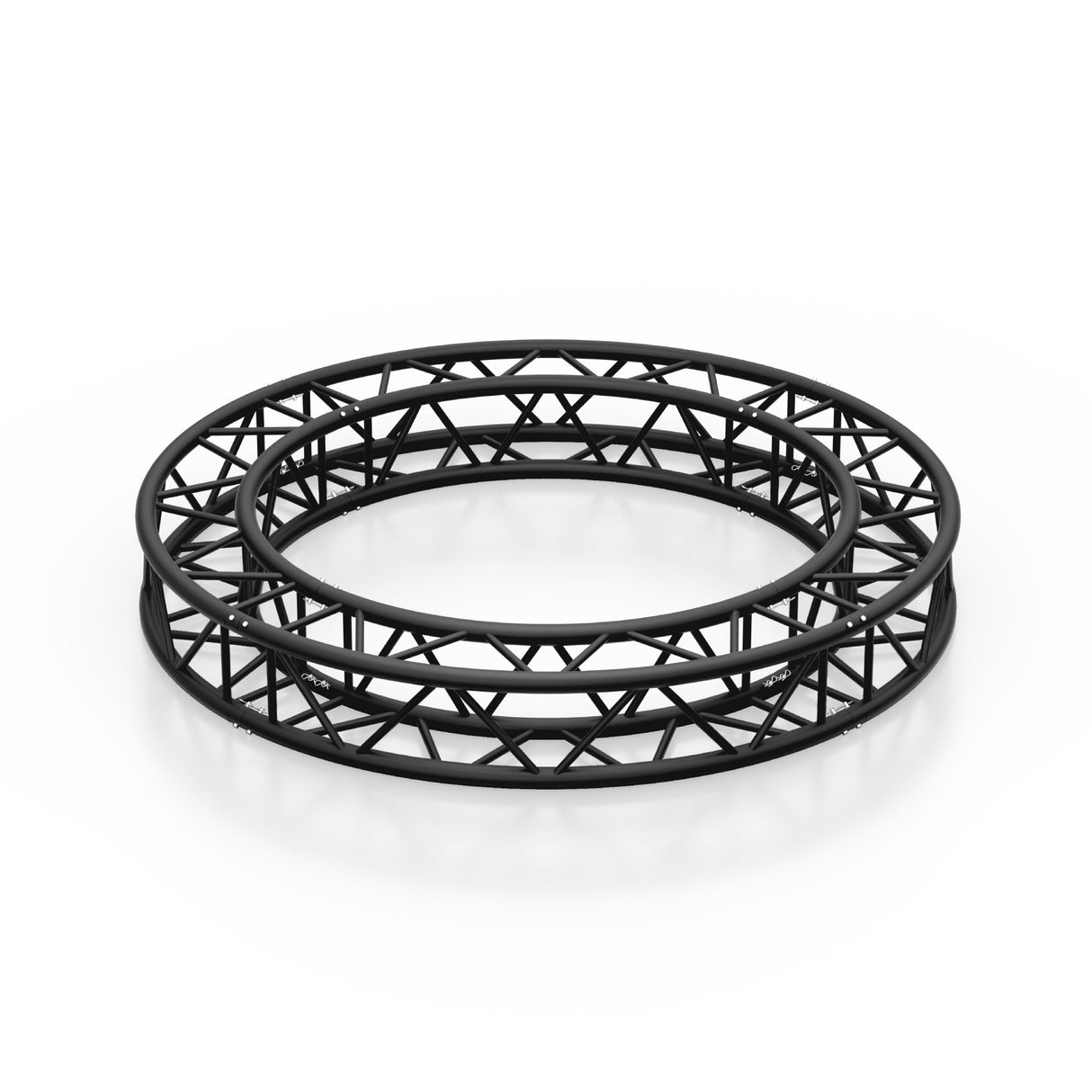 M290U quatro truss circle outer d=6.56 ft, 4 segments Black