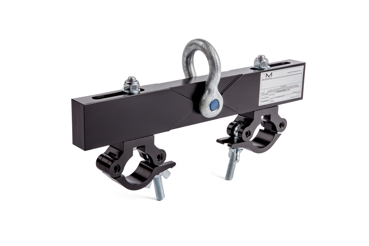 Ceiling support for M290-M390-M400 truss series black, SWL1000kg(2204.2lbs)