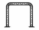 Gate 3x4 with curved corners - Black